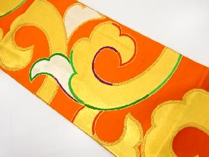 アンティーク 唐草模様織り出し袋帯(着用可)